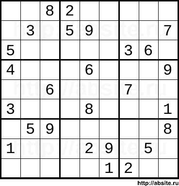 Простое онлайн cудоку #5488