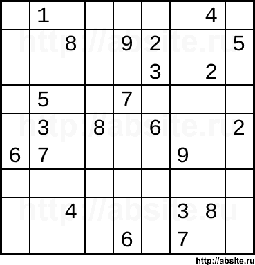 Сложное онлайн cудоку #4174