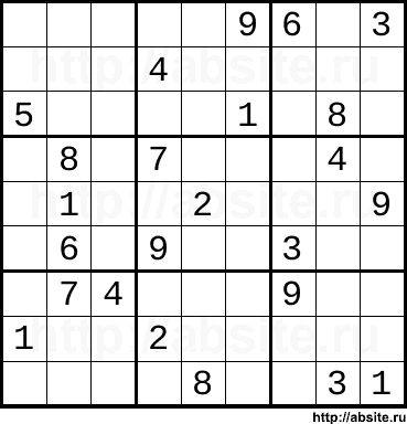 Сложное онлайн cудоку #4292