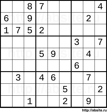 Сложное онлайн cудоку #4441