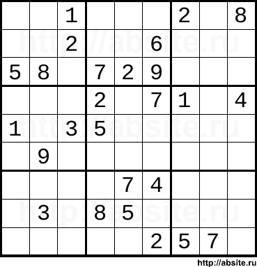 Сложное онлайн cудоку #5579