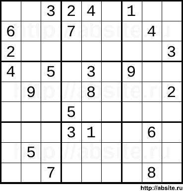 Сложное онлайн cудоку #6009