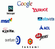 Логотипы всемирно известных поисковиков
